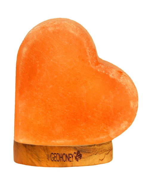 Geohoney Himalayan Salt Lamp With USB Mini - Heart Shape