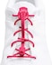 LOCK LACES Reflective Elastic No Tie Shoelaces, One Size Fits All pink