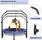 Sky Land Fitness 40&quot; Trampoline For Adults &amp; Kids, Fitness Rebounder With Adjustable Foam Handle &amp; Safety Pad/ Bungee Cords, Stable &amp; Quiet Exercise Rebounder For Indoor &amp; Outdoor, EM-8102