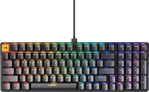 Glorious GMMK 2 96% Arabic &amp; English RGB Gaming Keyboard - TKL Hot Swappable Mechanical Keyboard, Linear Switches, Wired, TKL Gaming Keyboard, Full-Size Keyboard - Black RGB Keyboard