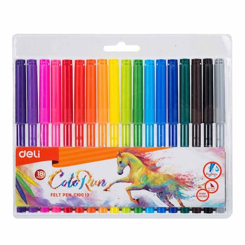 Deli Felt Pen - 24 Colors