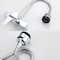 Wall Mounted Mixer Tap Kitchen Sink,2 Spray Modes Hot and Cold Water Tap,2 Hole Kitchen Faucet 360&deg; Swivel Spout,Single Lever Mixer Sink tap for Kitchen