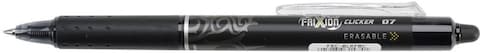 Pilot Pen Frixion Clicker Erasable Fine Point Pen, Black, Box Of 12, (Pack Of 12)