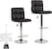 Mumoo Bear Bar Chair Office Chair Bar Stool Leather Adjustable-Black