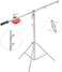 Coopic L2188 Stainless Steel Boom Light Stand Max Height 71Inch/180Cm With 88Inch/224Cm Holding Arm, 4 Kilograms Counter Weight Light Stand For Monolight Strobe Light Ring Light Softbox And More