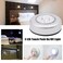 Generic-5Pcs 3 LED Touching Push On/Off Night Light Bedroom Bedstand Cabinet Self-Stick On Click Operated Lights