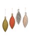 Wooden Christmas Ornaments - Rustic Hanging Decorations for Tree, Wall, Window, and Door (4 Pcs)