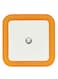 Generic - 4-LED Smart Light Sensor Lamp - UK Plug Orange 0.4watts