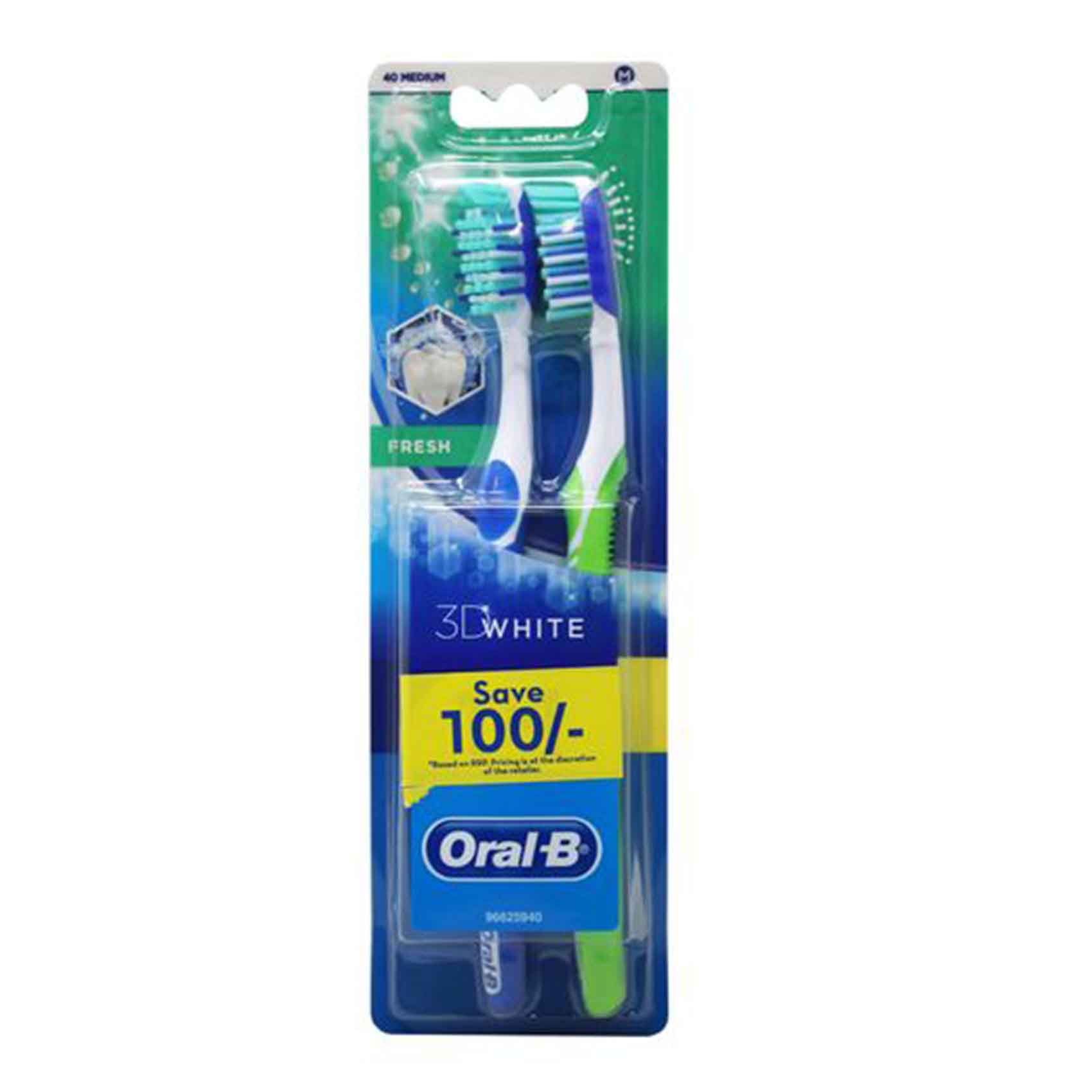 Oral B Advanced 3D White Toothbrush Promo 1 + 1 Piece Free