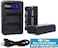 DMK Power NP-F550 Battery and Charger for Sony F750 F770 F550 F530 F330 F570 CCD-SC55 TR516 TR716 TR818 TR910 TR917 (2-Pack Battery with LCD Dual Slot Charger)
