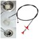 Jannah  Snake Hair Drain Clog Remover Cleaning Tool Flexible Pick Up Tool Long Spring Claw Grip Toilet Kitchen Sewer (2Pieces)