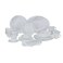 Royalford 50 Pcs Opalware Dinner Set, Rf10201, Assorted Design, Lightweight, Beautiful Design Opal Dishes Sets Service For 6