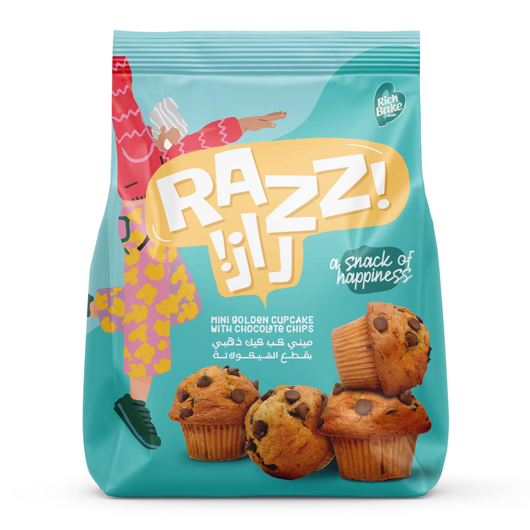 Buy Razz Mini Cup Cake Vanilla Chocolate Chip - 60 gm Online ...
