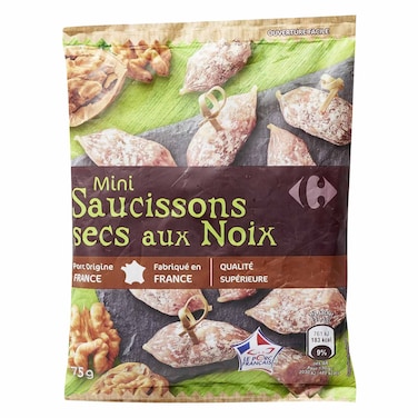 Carrefour Mini Ham Sausage Walnut 75g