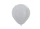Sempertex 50pcs, 12'' Round Balloons, 20000853 12-Inch Latex Balloons, Solid Silver