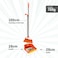 Kress Kleen Dust Pan Broom Set 'Foldable' - Sheriff (Orange)