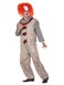 Smiffys Clown Costume with Jumpsuit and Neck Ruffle for Men- Large- Grey/Red