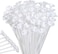 Party Time 100-Pieces 42cm White Balloon Sticks Holders with Cups for Wedding, Party, Holidays, Anniversary Birthday Decoration - Party Supplies