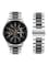 Generic Stainless Steel Smartwatch Strap Band For Samsung Galaxy Watch 46mm/Huawei Gt2/Gear S3 Frontier And Classic/Honor Magic 2/Fossil 22millimeter Silver/Black