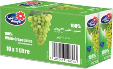 Danya White Grape Pure Juice 1L x10