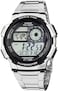 كاسيو ساعة رقمية ستانلس ستيل 12