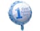 Futurekart First Birthday Boy Polka Foil Balloon / Birthday Party / Baby Shower Decoration 18 inch Blue (Pack of 2)