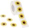 Blue Panda 1000 Pieces Yellow Sunflower Stickers Roll For Kids, Diy Crafts, Party Favor (1.5 Inch)
