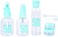 Generic 7 Pieces Refillable Containers, Empty Bottle Travel Set, Toiletry Container Pack 50Ml