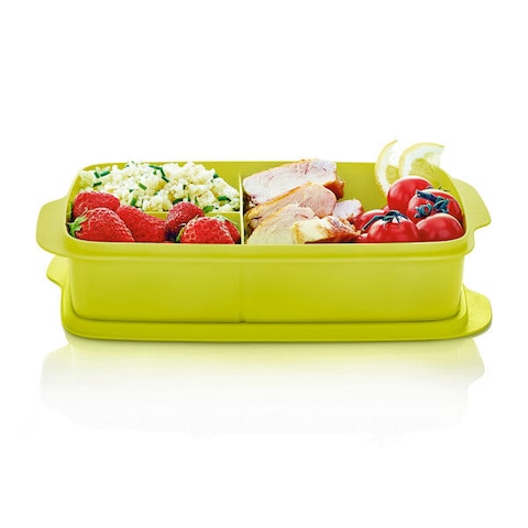 Tupperware Portion &amp; Go Lunch Box Light, Green, Plastic