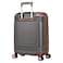 Eminent Hard Case Travel Bag Cabin Luggage Trolley Polycarbonate Lightweight Suitcase 4 Quiet Double Spinner Wheels With Tsa Lock KK10 Gold Grey