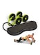 Abdominal Wheel Home Abdominal Muscle Wheel Fitness Wheel Roller Mute Tension Rope Multi-Function Slimming Abdominal Device 43.6cm