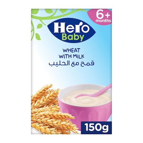 هيرو بيبي سيريال قمح مع حليب - 150 جرام
