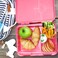 Eazy Kids 6 &amp; 4 Convertible Bento Lunch Box - Unicorn Pink