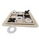 Tic-Tac-Toe Game Toy - Classic Wooden Checkerboard Educational Family Game Toys Set, Portable Casual Tabletop Game for Adults and Kids
