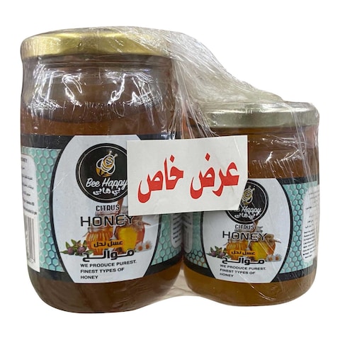 بيي هابي عسل نحل موالح - 450 جرام +عسل - 250 جرام