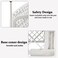 Pet playpen with gate, pet playpen barricade playhouse rail fence Suitable for multiple pets, Indoor &amp; Outdoor use, Foldable and stable, Portable and Easy to clean 101 cm (White)