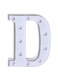 Generic Alphabet LED Letter Lights Light Up Plastic Letters Standing Hanging D White 22X18X4.5centimeter