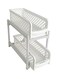 2-Tier Portable Storage Basket 15x13x5.75inch