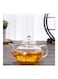 1CHASE&reg; Glass Teapot with Burner and Good Morning Printed Glass 2 Pcs set