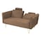 In House Rosela 2 In 1 Sofabed Velvet Upholstered - Light Brown
