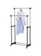 Generic Double Layer Cloth Rack Black