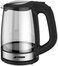 Aftron 2 Liter Glass Kettle, Black - AFEK2075GN