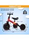 Sky-Touch 4 In 1 Kids Balance Bike Tricycles, For 1-4-Year-Old Toddlers, Trike With Adjustable Seat, Indoor Or Outdoor, Red