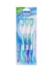 Beauty Formulas - 3-Piece Active Oral Care Multi Action Toothbrush Blue/Purple/Green