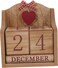 Wooden Perpetual Calendar Block Design Vintage Perpetual Desktop Calendar Date Month Display for Home Office Decoration Craft