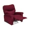 In House Velvet Classic Recliner Chair - Burgundy - NZ110