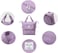 Foldable Duffel Bag, Portable Expandable Travel Bag, Waterproof Lightweight Travel Luggage Bag for Sports, Gym &amp; Vacation Purple