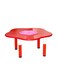 Kids Plastic Plum Blossom Style Preschool Students Daycare Furniture Adjustable Table