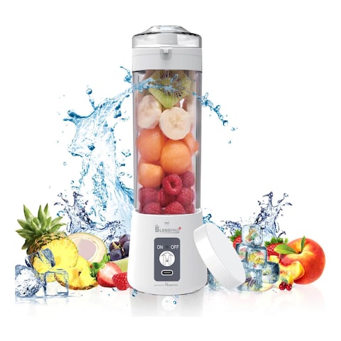 HomePro BlendPro Plus Electric USB-C Port Juicer Blender White 400ml