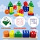 ESSEN Montessori Shape Sorting Stacking Educational Sorter Stacker Toy for Toddlers Preschool Kids
